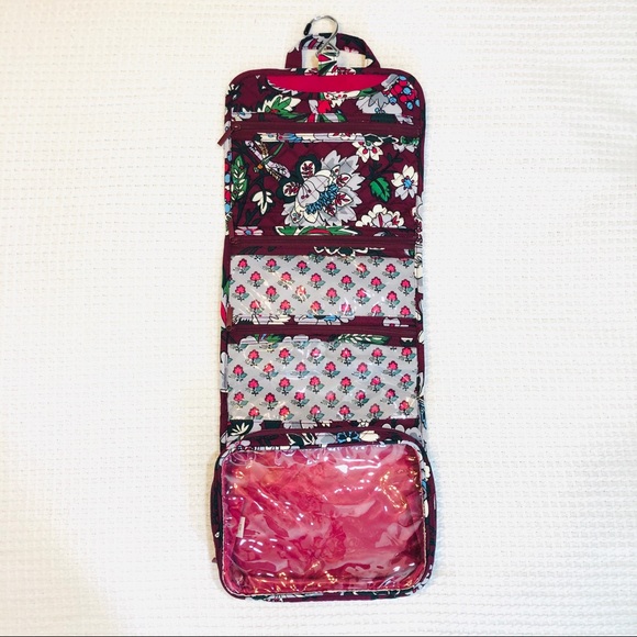vera bradley roll up makeup bag